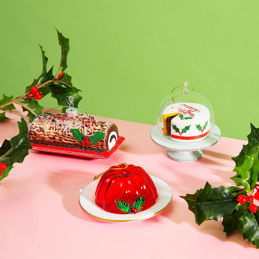 Christmas Chocolate Log Shaped Bauble
