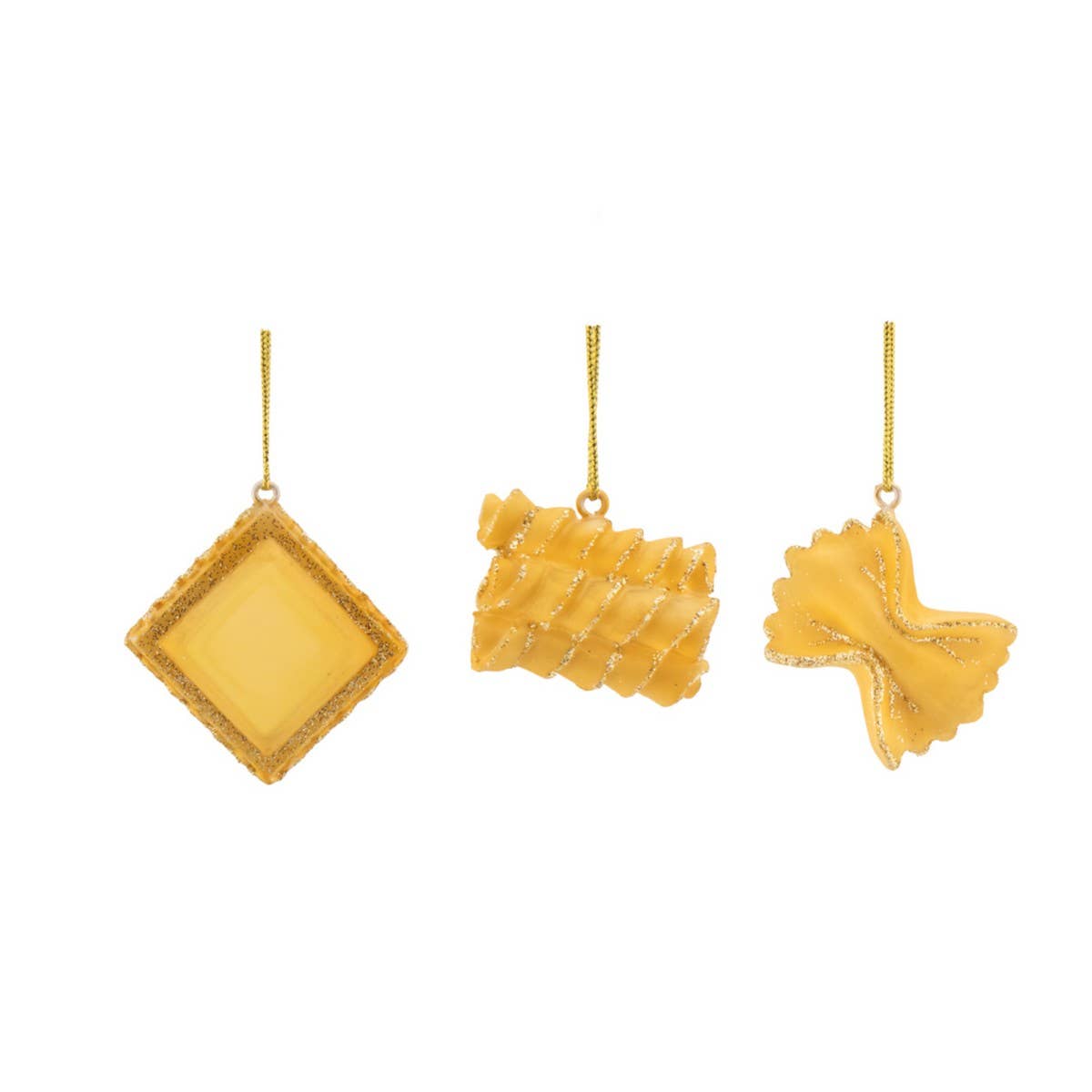 Mini Pasta Shaped Baubles - Set of 3